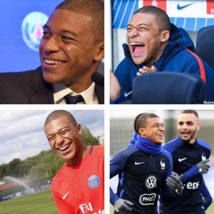 Kylian MBappé sourire